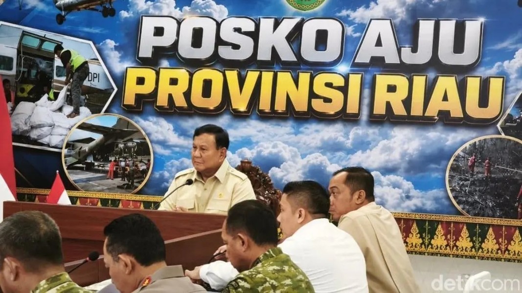 Prabowo Tiba di Pekanbaru, Langsung Tinjau Karhutla di Kampar
