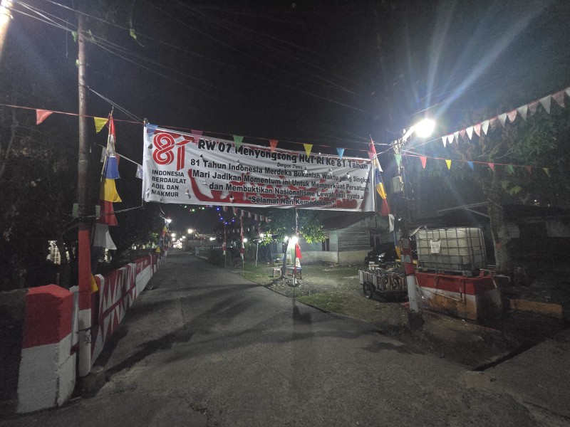Semarak HUT RI Ke-81, Warga RW 07 Kampung Baru Gaungkan Persatuan dan Siap Wujudkan Kampung Ibadah