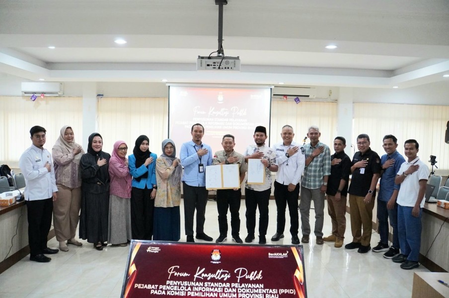 KPU Riau Perkuat Standar Layanan Informasi Publik Lewat Forum Konsultasi
