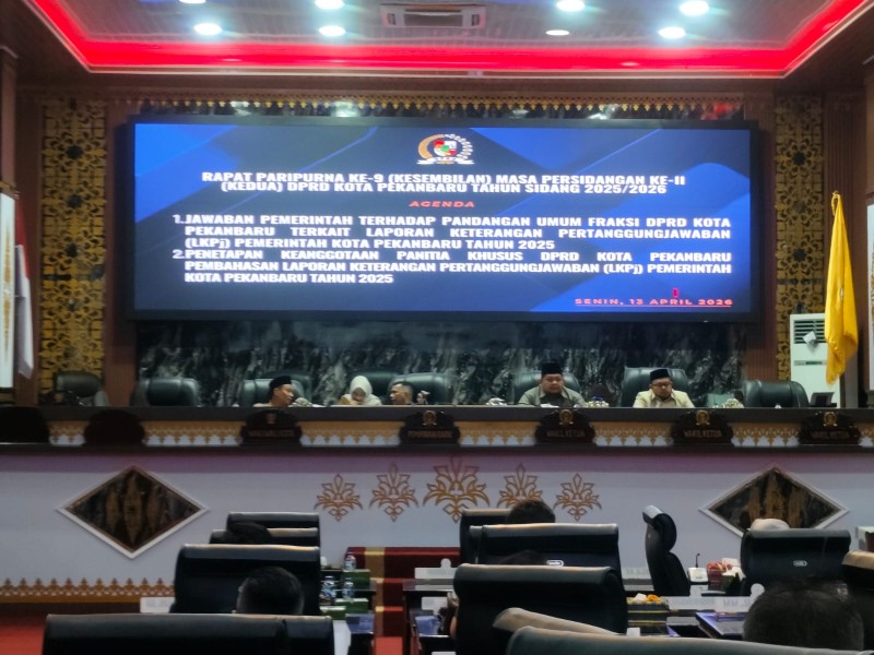 Jawab Kritik Fraksi di Paripurna LKPj, Pemko Klaim PAD Rp1,3 Triliun dan Surplus Rp255 Miliar