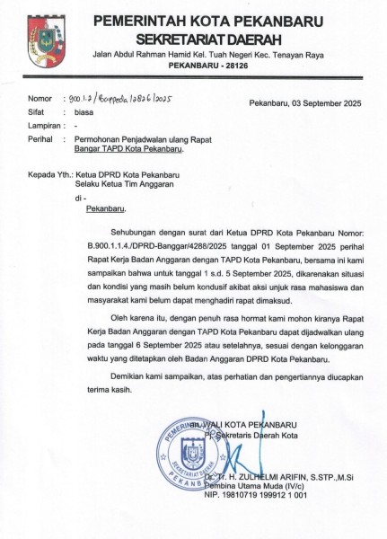 Kirim Surat ke DPRD, Pj Sekda Kambing Hitamkan Aksi Unjuk Rasa