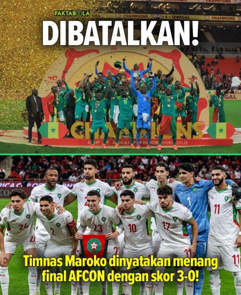 Gelar Juara Senegal Dicabut, Diberikan Ke Maroko