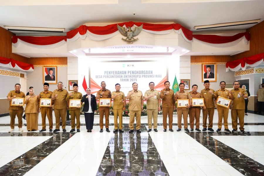 Pemprov Riau–KPK Tetapkan Tujuh Desa Percontohan Antikorupsi 2025, Kepala Desa Diganjar Umroh