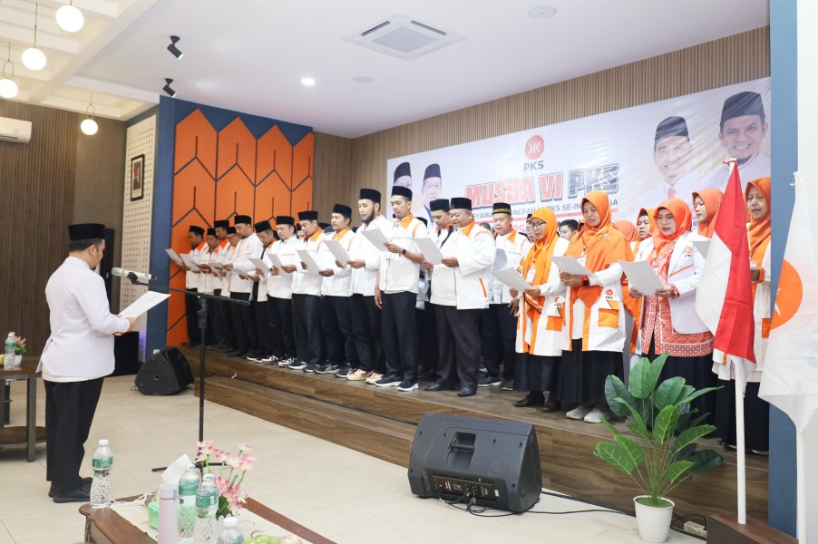 Tujuh Anggota DPRD Pekanbaru Masuk Kepengurusan DPTD PKS Pekanbaru Periode 2025-2030