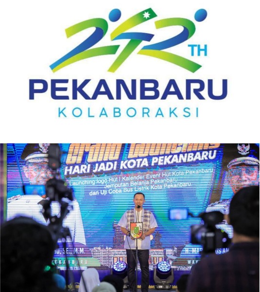 Wako Agung Nugroho Launching Logo Hari Jadi Kota Pekanbaru Ke-242, Temanya Kolaboraksi