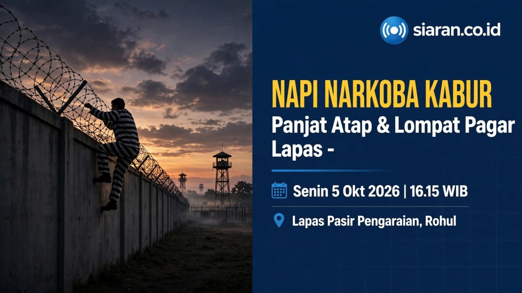 Napi Narkoba Kabur Dari Lapas Pasir Pengaraian