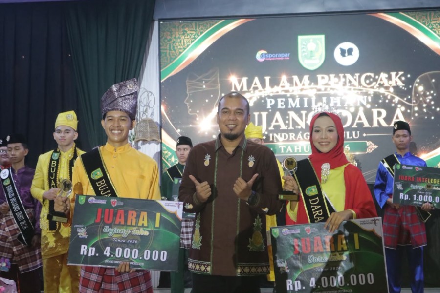 Aidil-Ristia Juara Bujang Dara Inhu 2026, Siap Bawa Nama Daerah ke Tingkat Provinsi